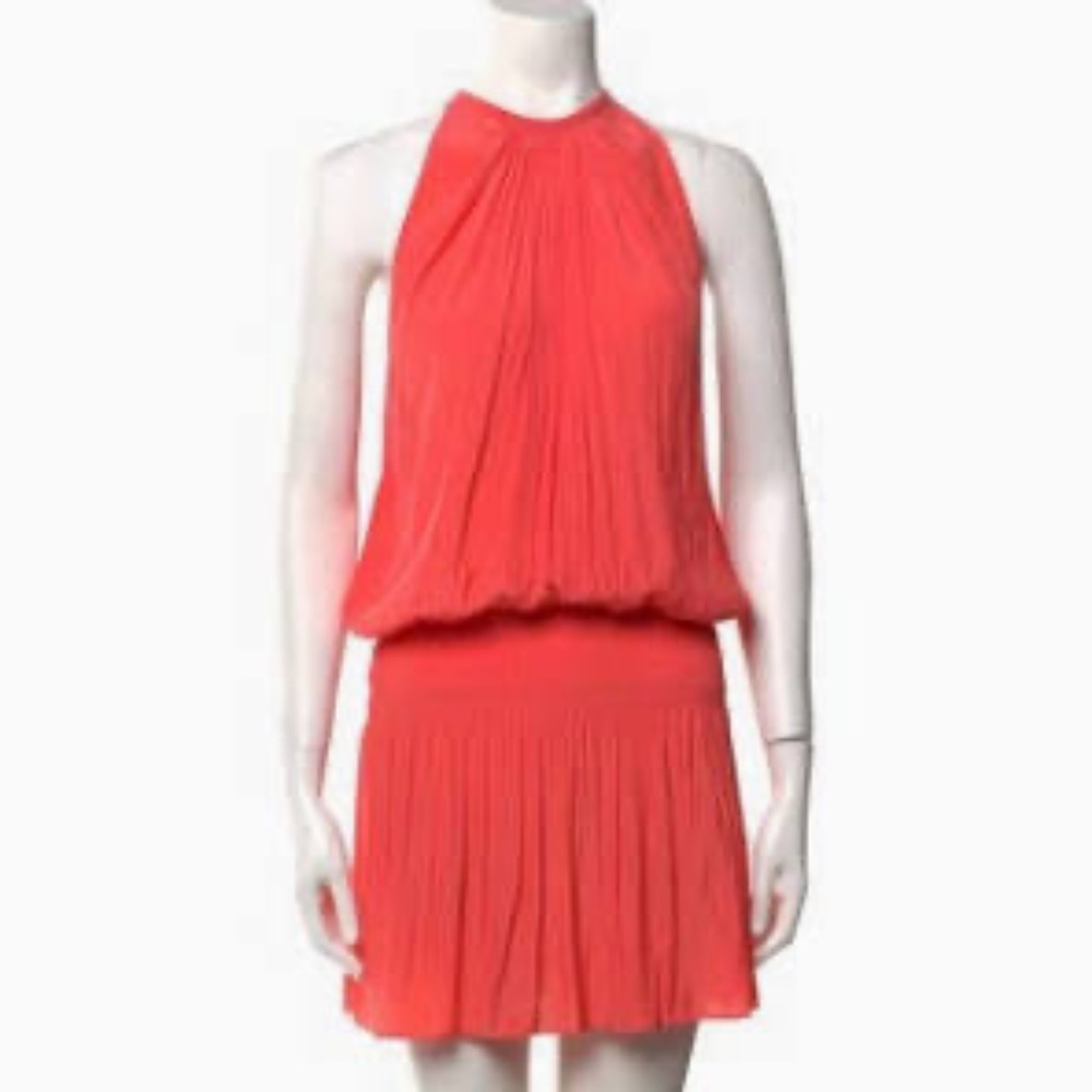 Ramy Brook Bateau Neckline Dress in Red. Like New